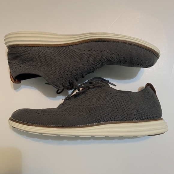 Cole Haan Original Grand Stitchlite Wingtip Oxford Gray C27961 Men Size 10.5 M - Picture 3 of 12